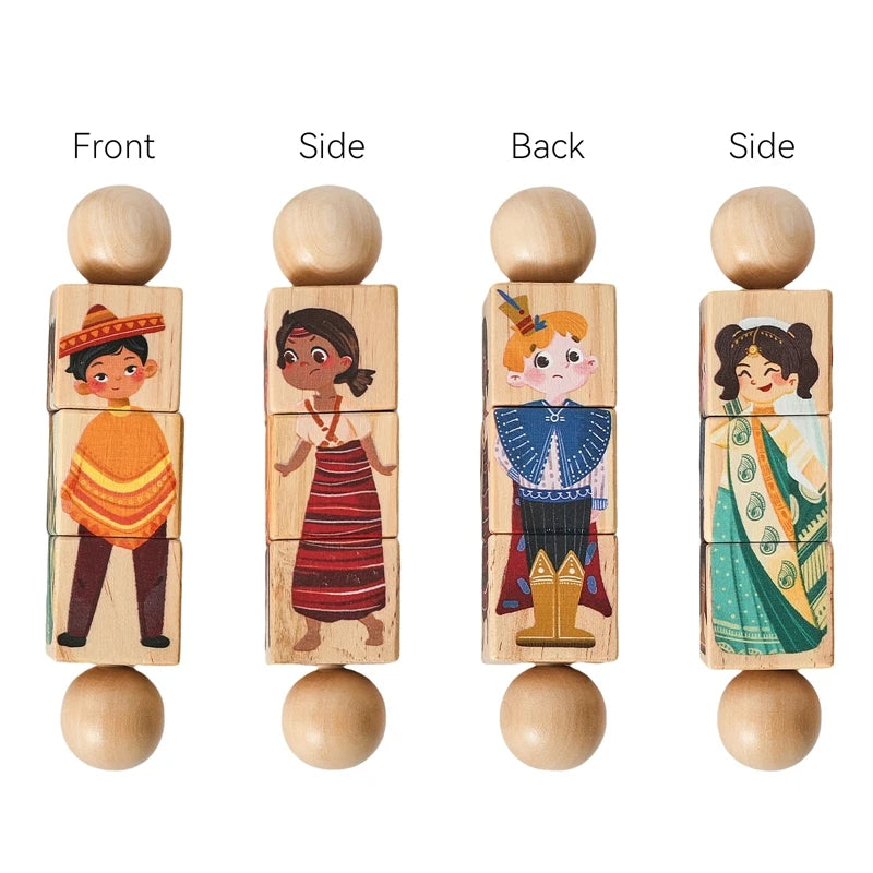 Montessori Puzzle Rattle – Wooden Toy