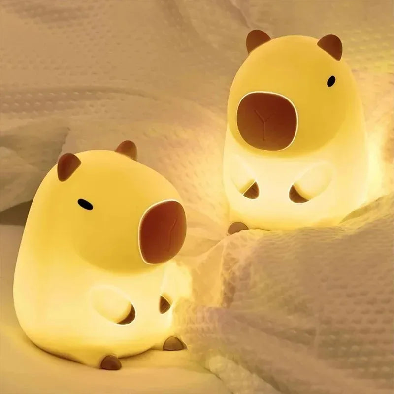 Capybara Night Light — Silicone Lamp