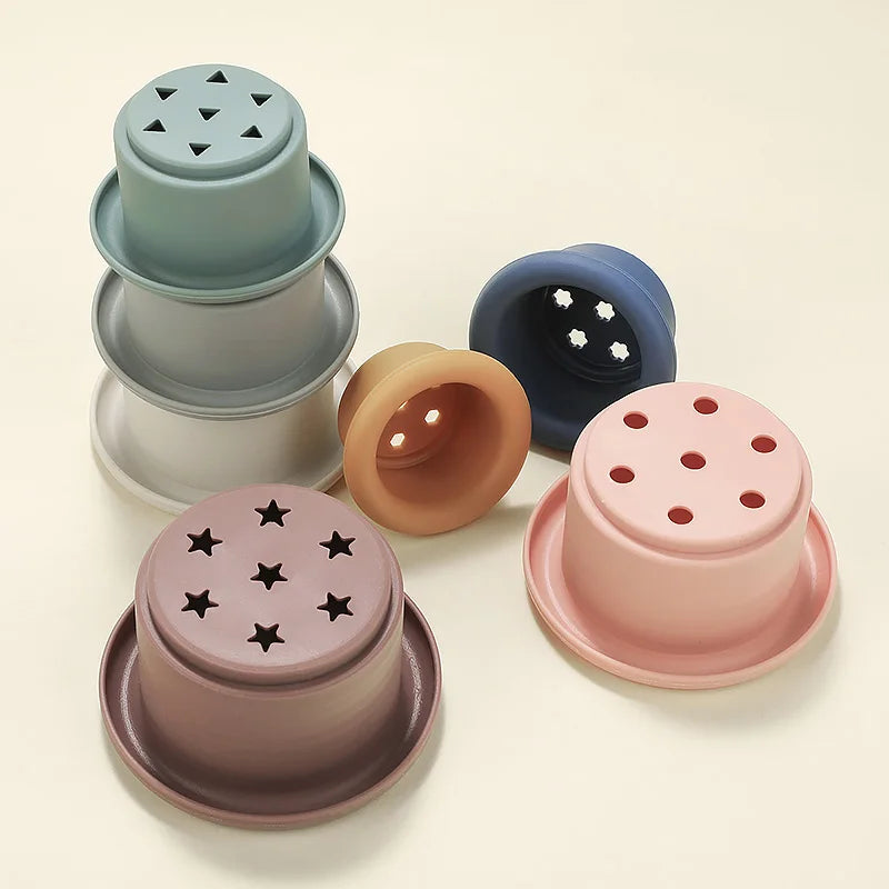 Silicone Stacking Cups — Stack & Discover