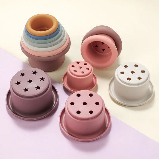 Silicone Stacking Cups — Stack & Discover