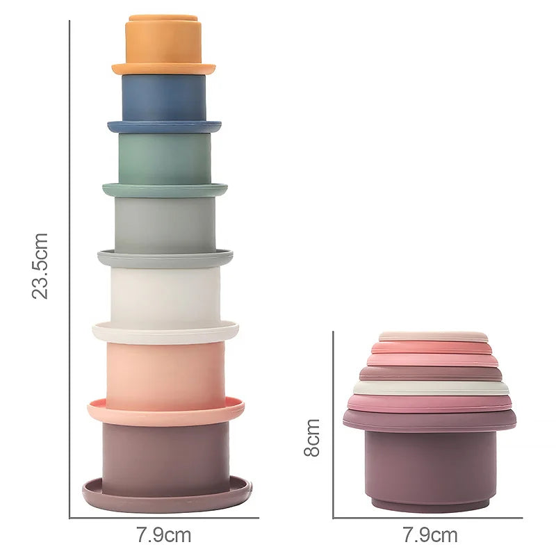 Silicone Stacking Cups — Stack & Discover