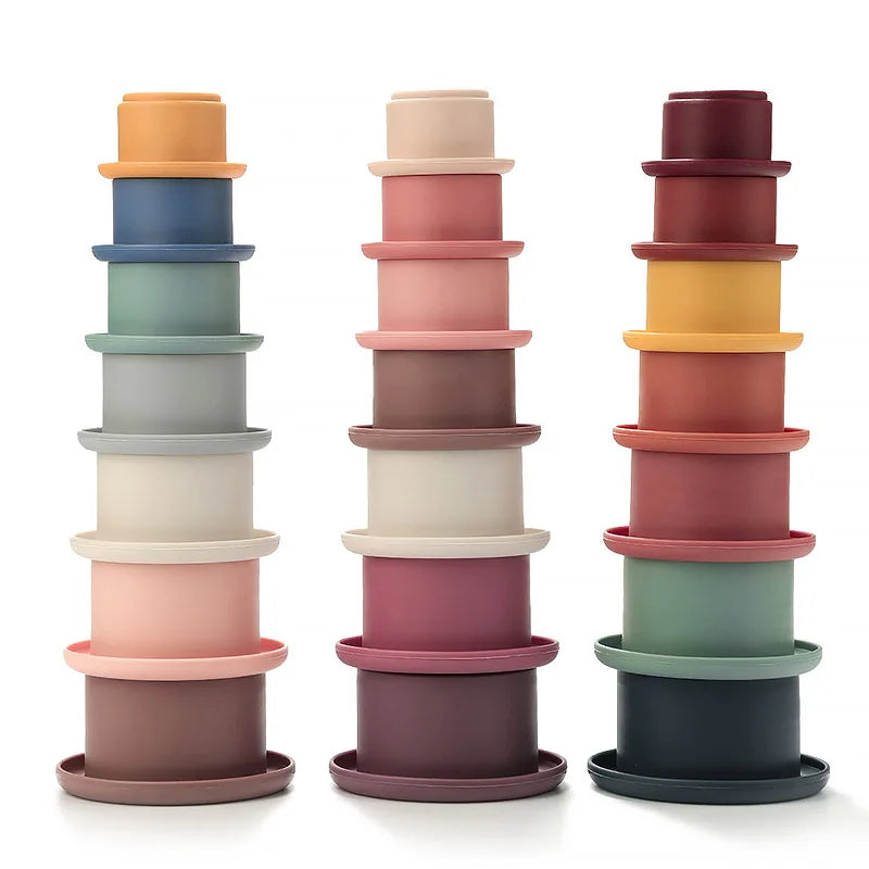 Silicone Stacking Cups — Stack & Discover