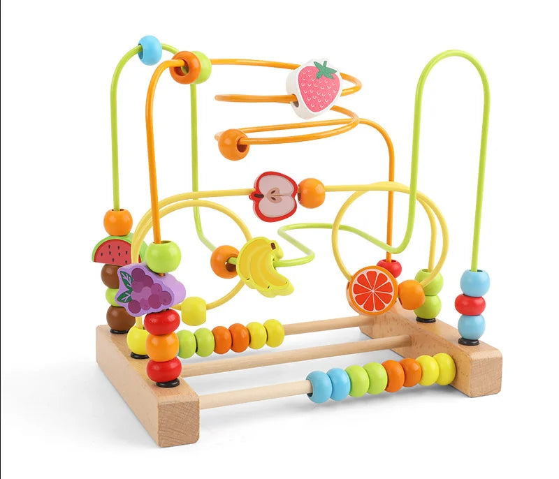 Wooden Bead Maze — Montessori Activity Toy