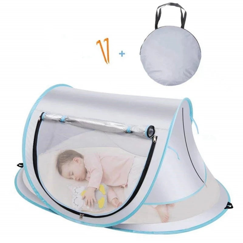 Pop-Up Beach Tent — UV Protection & Mosquito Net