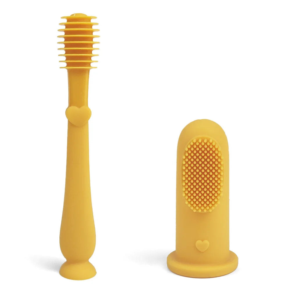 Silicone Baby Toothbrush Set — Gentle Oral Care