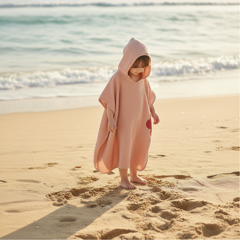 Muslin Beach Poncho - Hooded Towel