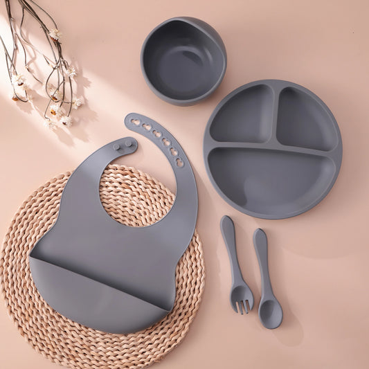 Silicone Baby Feeding Set — 5-Piece