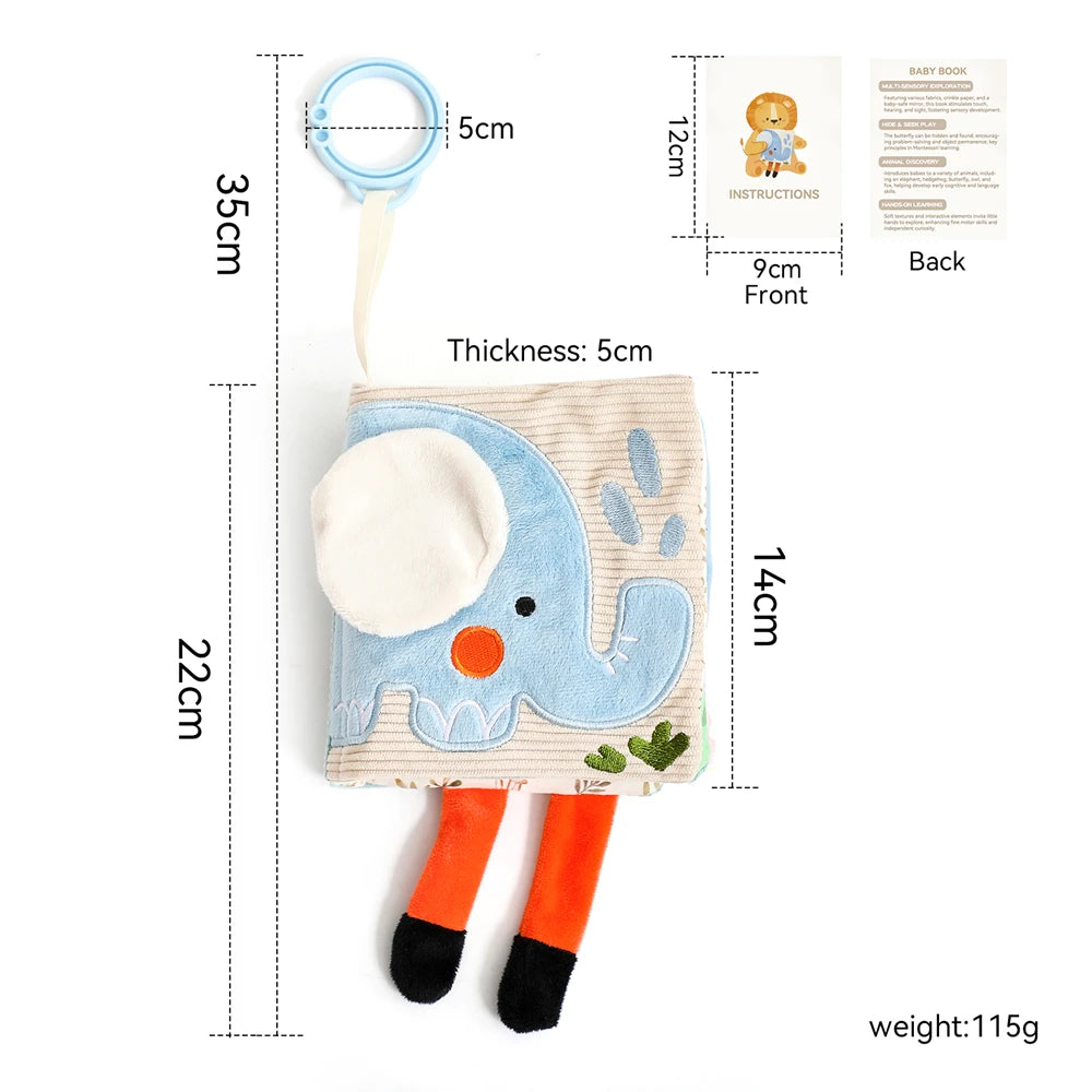 Baby Sensory Cloth Book — Crinkle & Discover