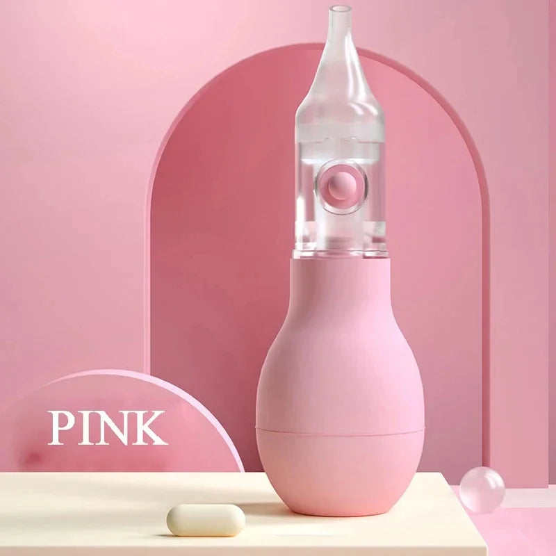 Soft Silicone Baby Nasal Aspirator — Anti-Backflow Nose Cleaner