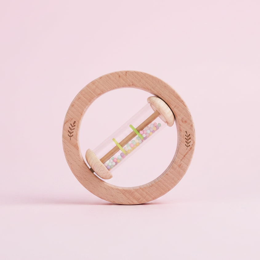Wooden Rainmaker Toy — Montessori Sensory Shaker