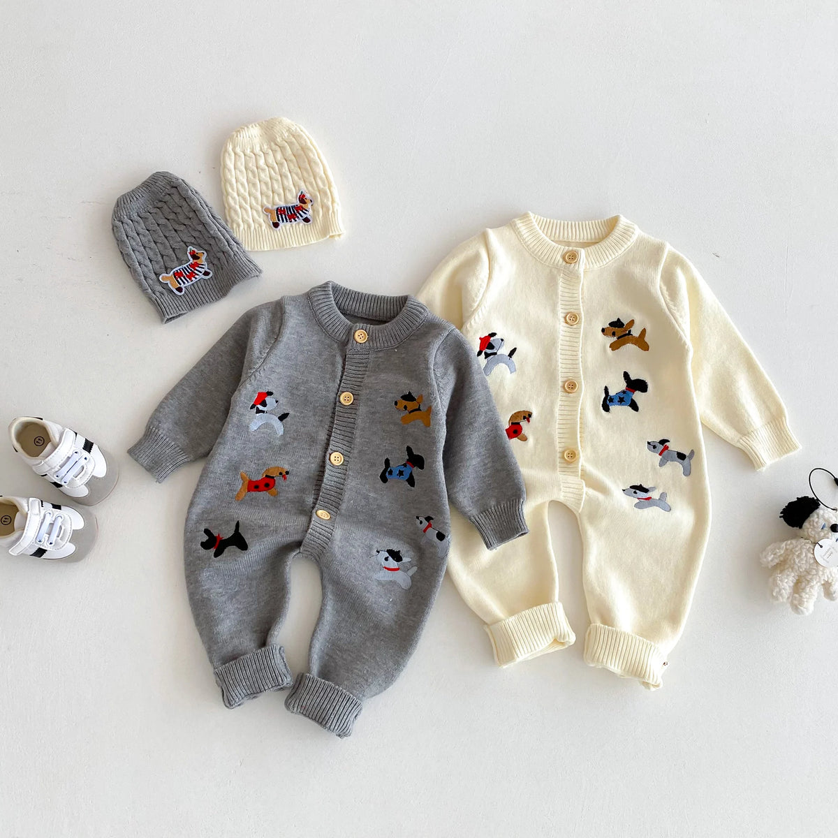 Dog Knit Romper — Autumn Style