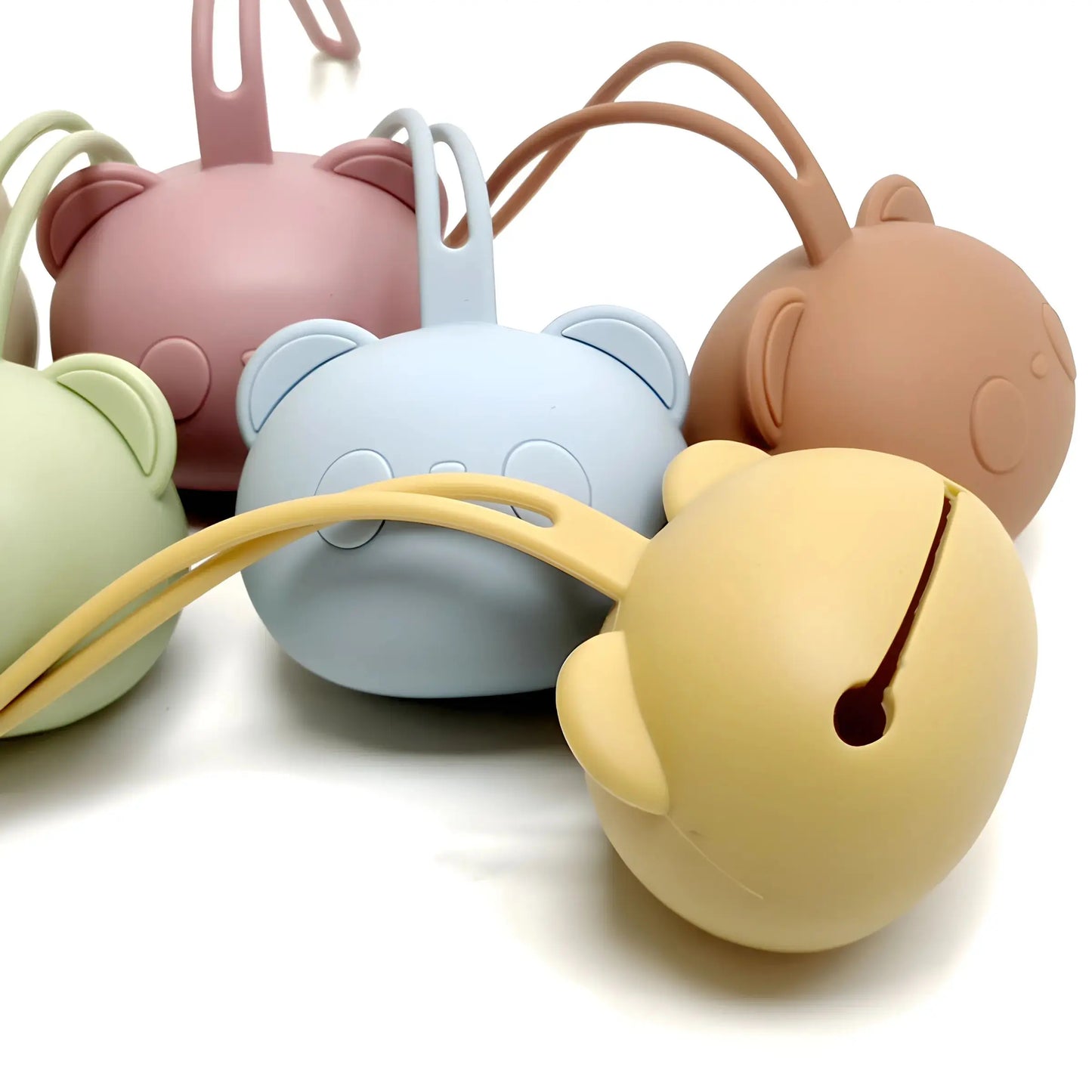 Bear Silicone Pacifier Case — Portable Dust-Free Storage