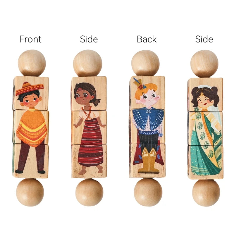 Montessori Rotating Animal Puzzle — Wooden Toy