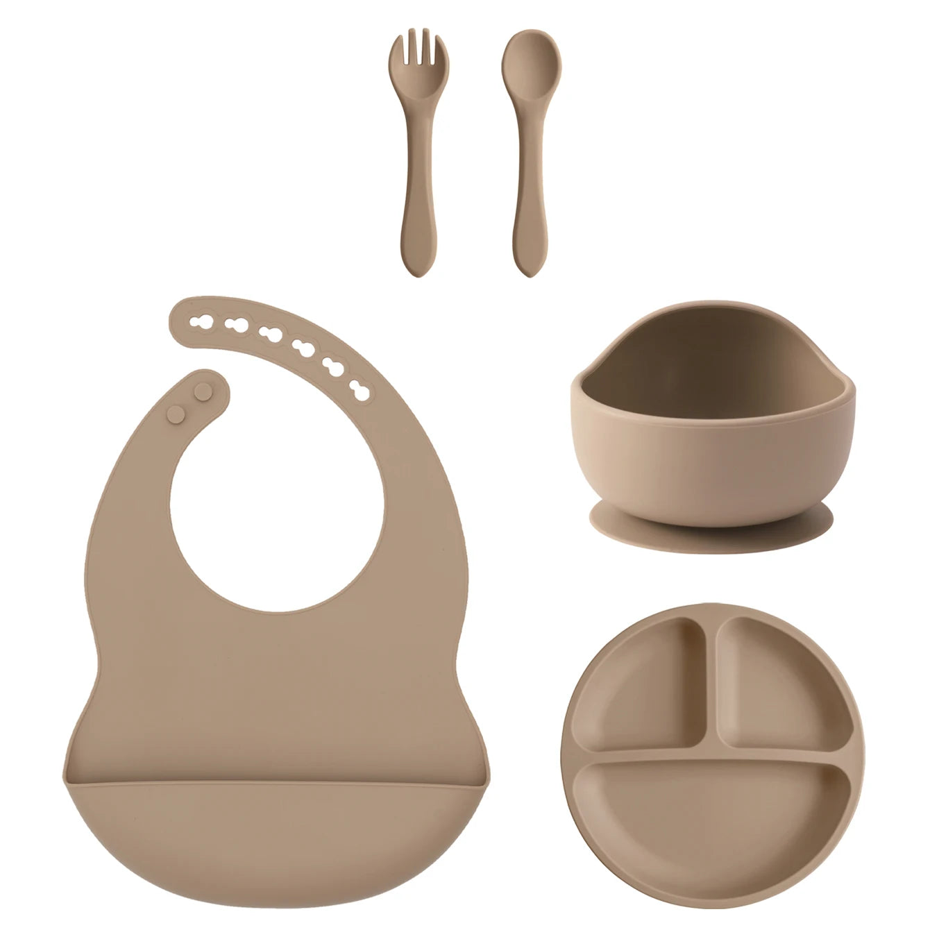 Silicone Baby Feeding Set — 5-Piece