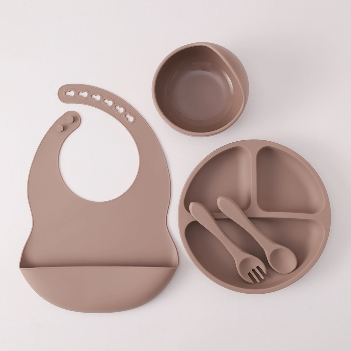 Silicone Baby Feeding Set — 5-Piece