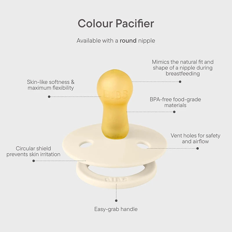 Natural Latex Pacifier — Soft & Soothing for 0-36 Months