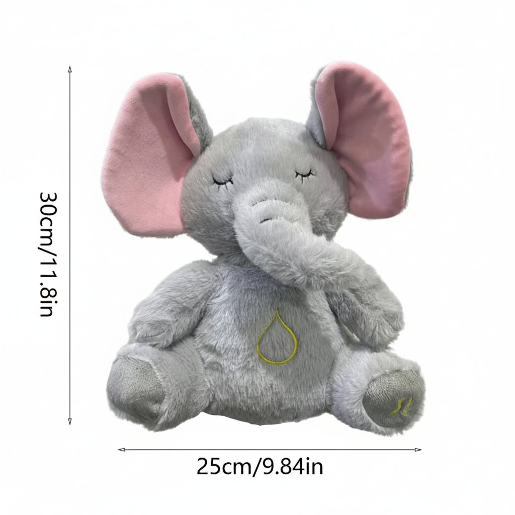 Breathing Soothing Plush Toy — Music, Light & 4 Modes