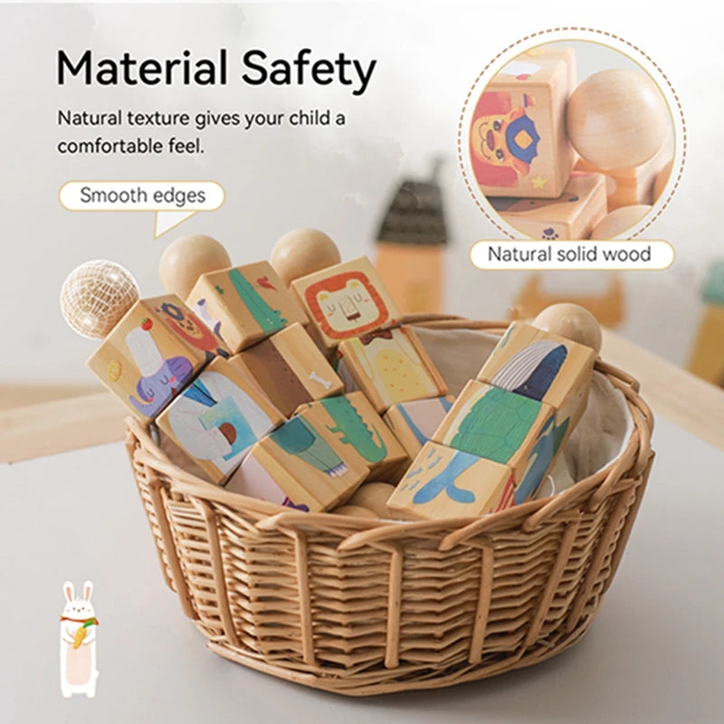 Montessori Puzzle Rattle – Wooden Toy