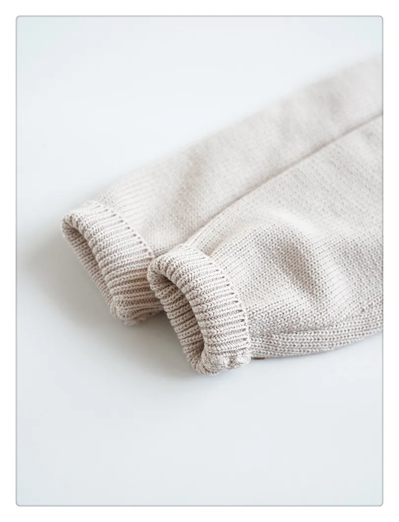 Cartoon Embroidery Knit — Cotton Cardigan