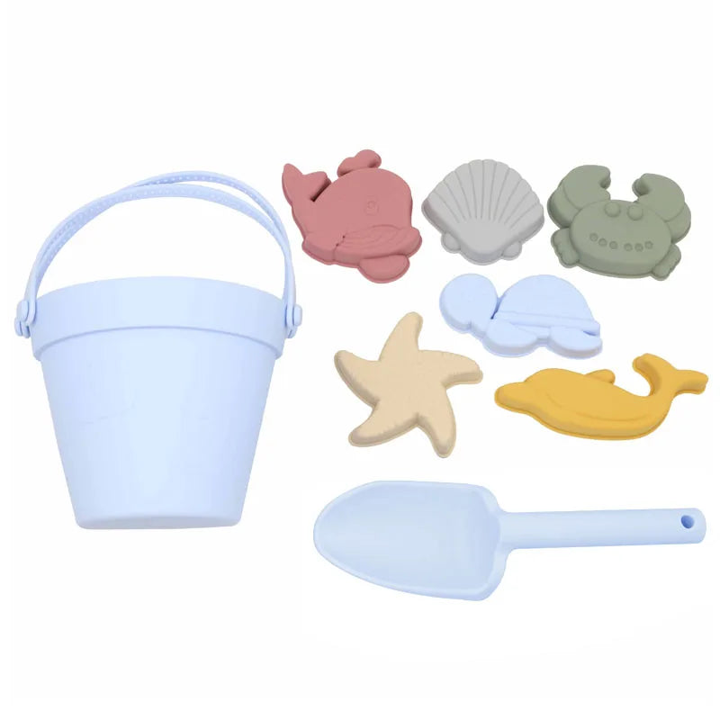 Silicone Beach Toy Set — 8 Pieces