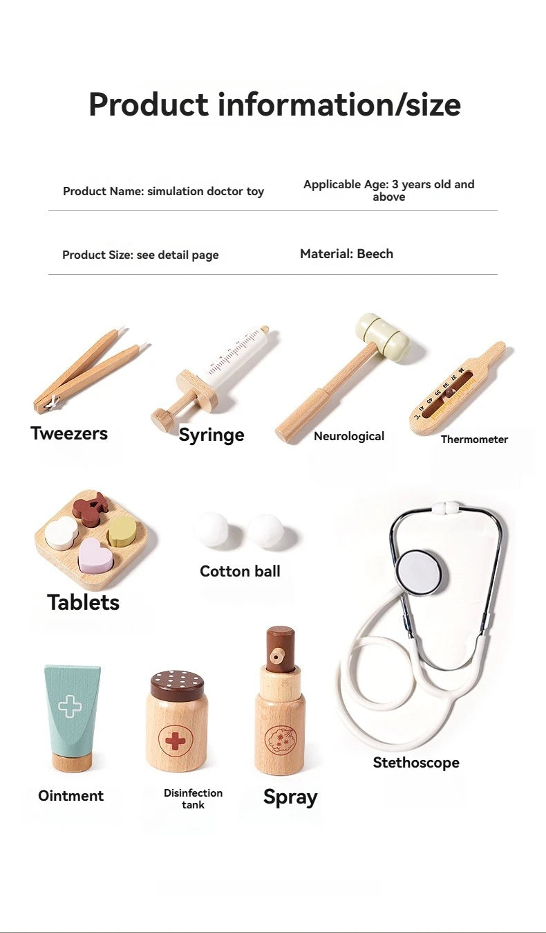 Montessori Doctor Set – Wooden Playset