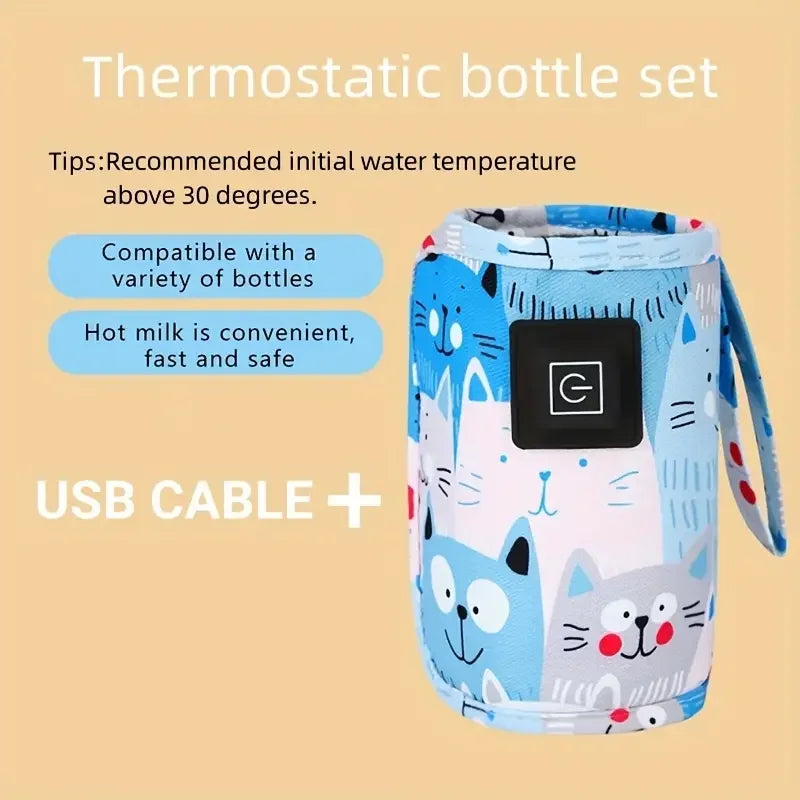 USB Bottle Warmer — Portable Insulated Travel Bag