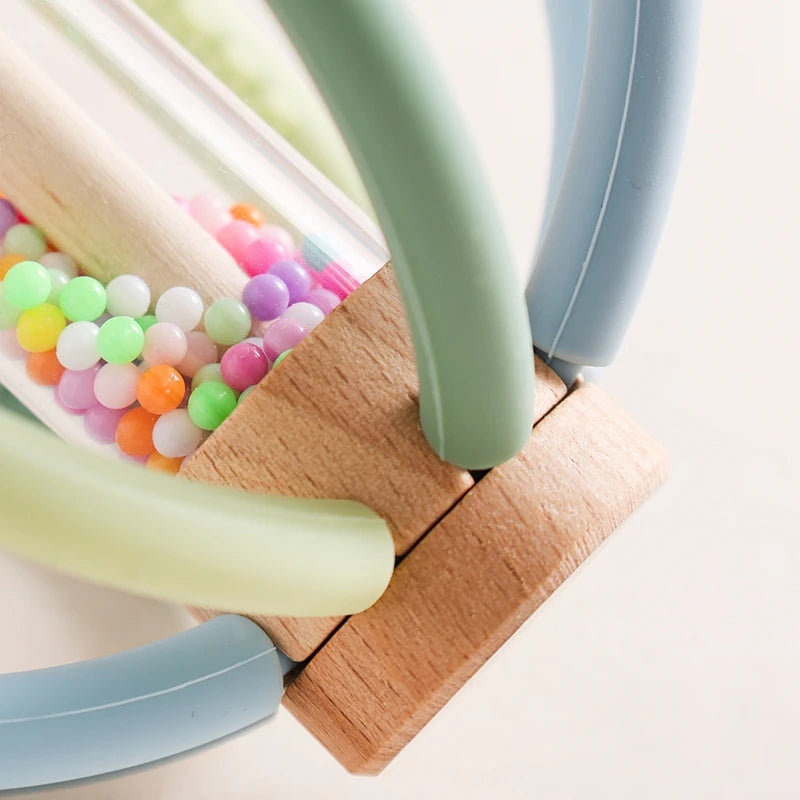 Silicone Sensory Rattle — Teether & Rain Stick