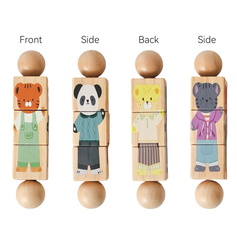 Montessori Puzzle Rattle – Wooden Toy