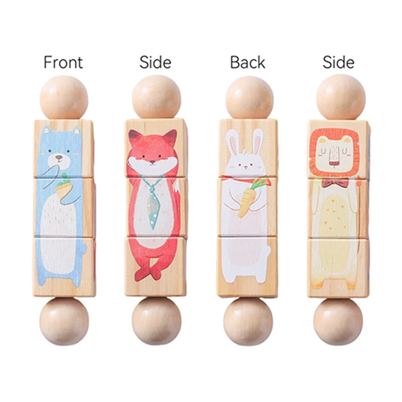 Montessori Puzzle Rattle – Wooden Toy