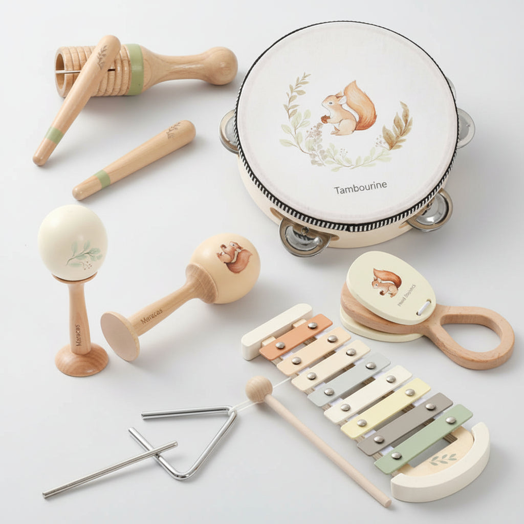 Montessori Music Set – Wooden Instruments