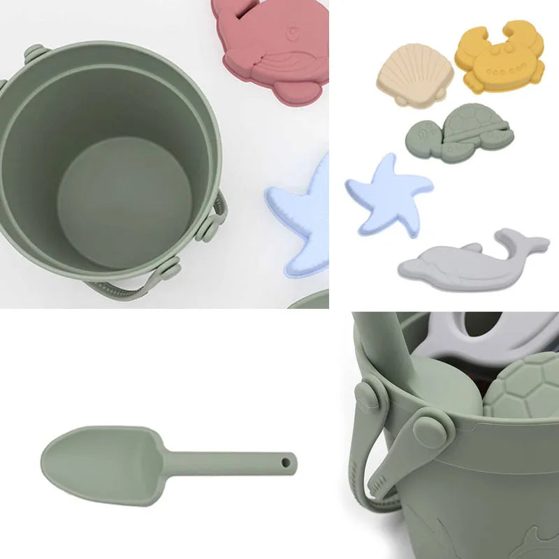 Silicone Beach Toy Set — 8 Pieces