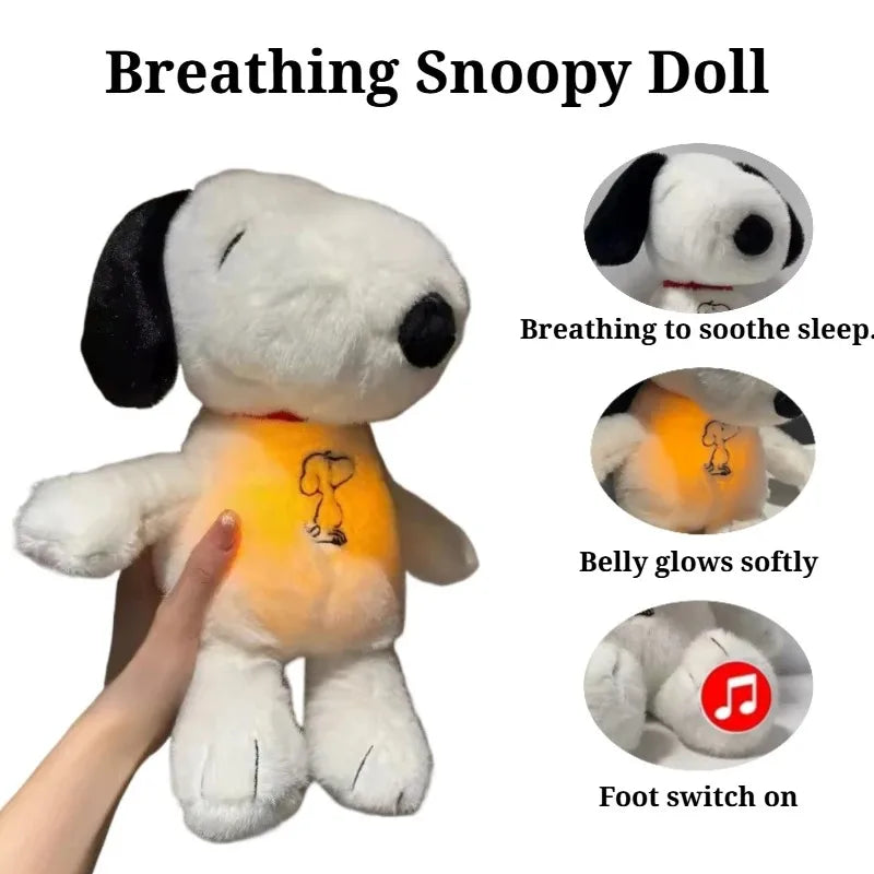 Breathing Snoopy Plush — Baby Sleep Aid