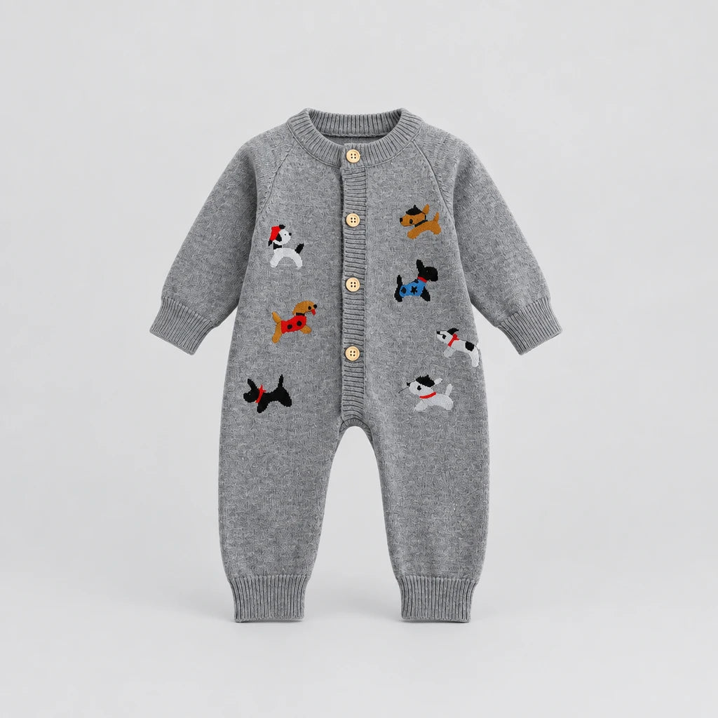 Dog Knit Romper — Autumn Style