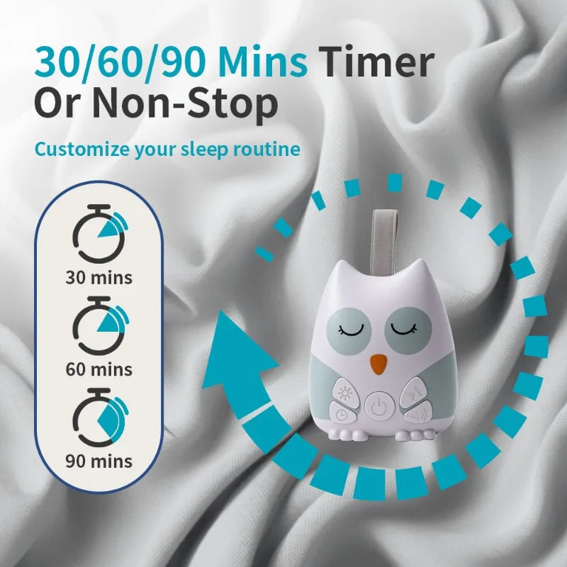Baby White Noise Machine — 30 Sounds & Night Light