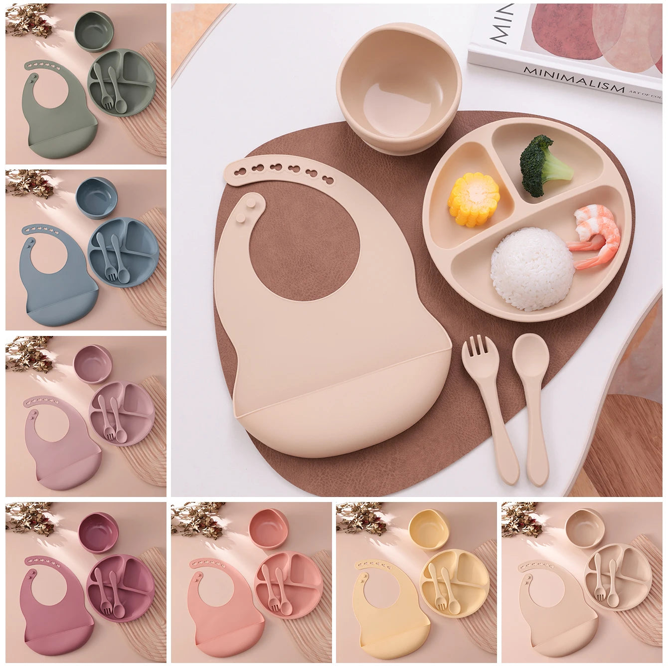 Silicone Baby Feeding Set — 5-Piece