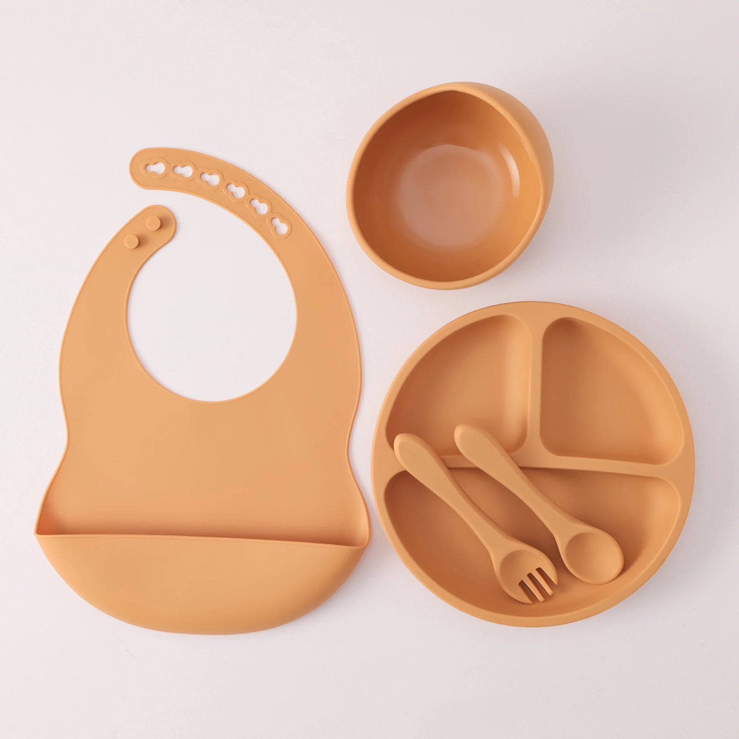Silicone Baby Feeding Set — 5-Piece