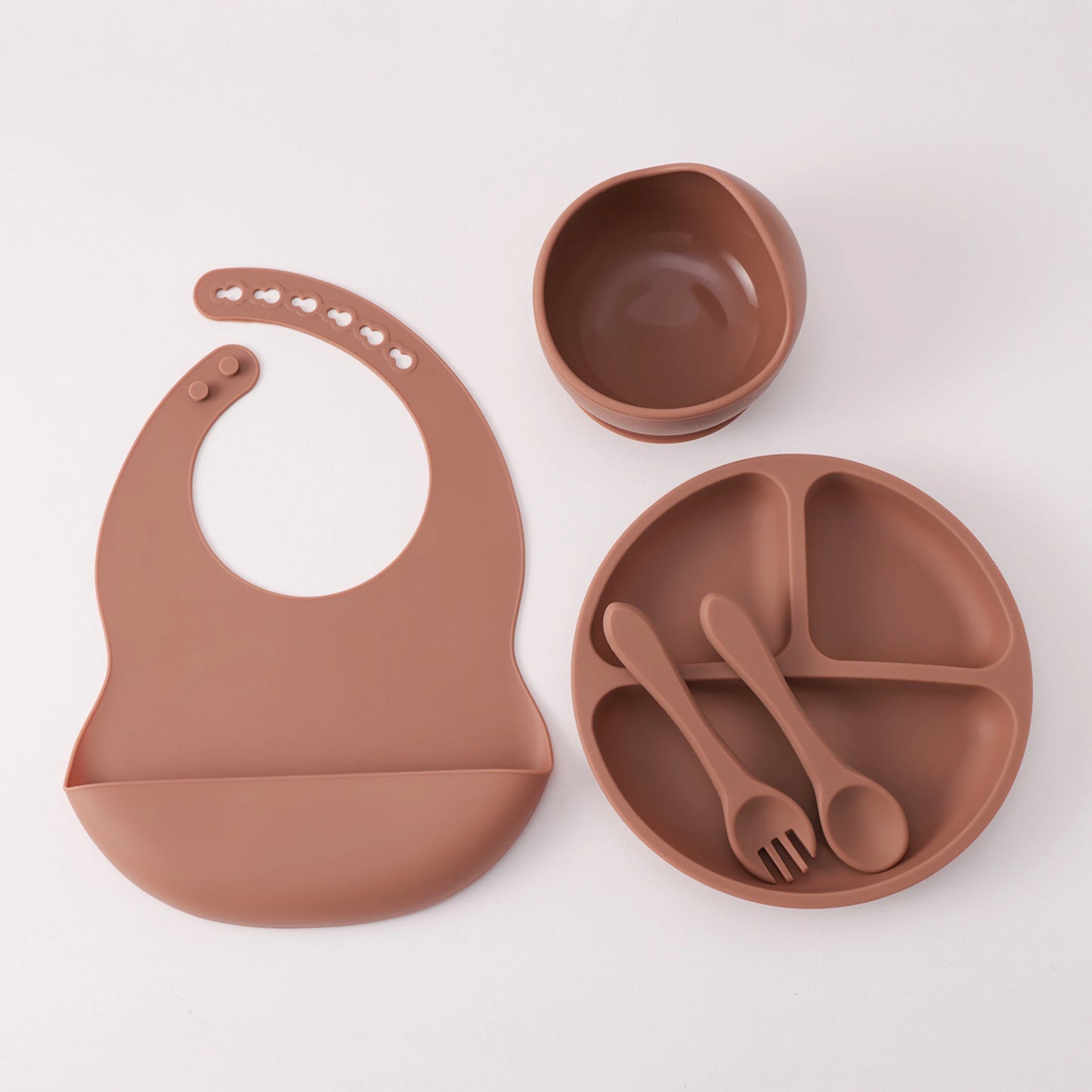 Silicone Baby Feeding Set — 5-Piece