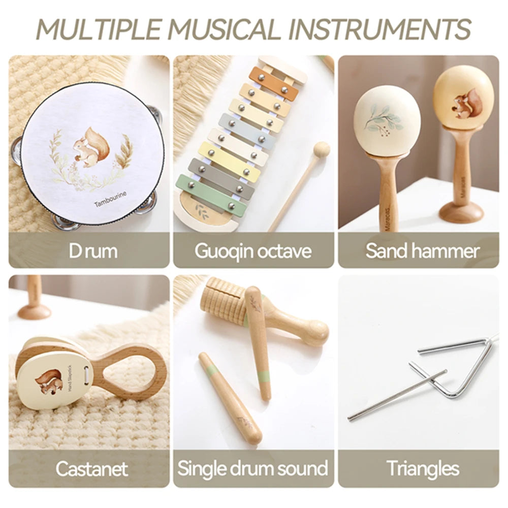Montessori Music Set – Wooden Instruments