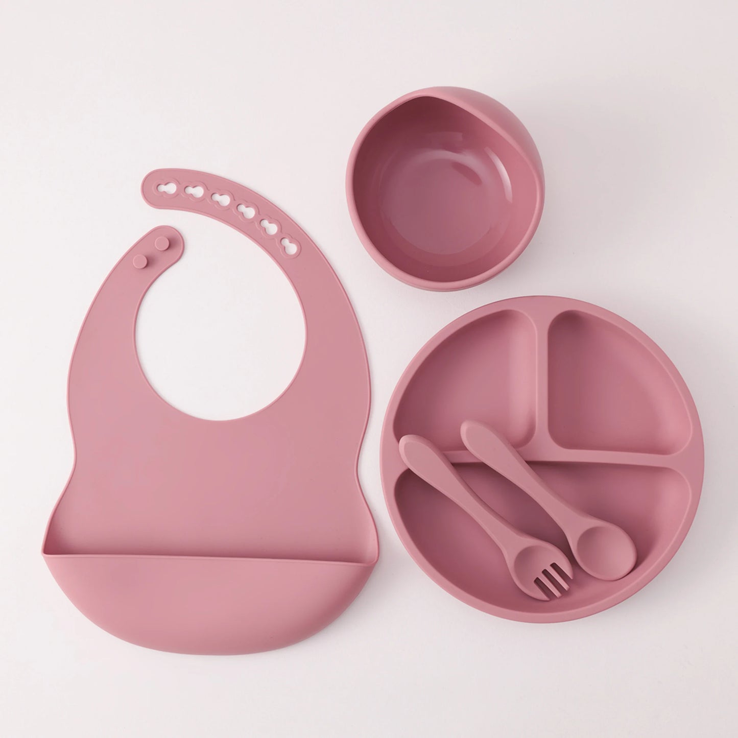 Silicone Baby Feeding Set — 5-Piece
