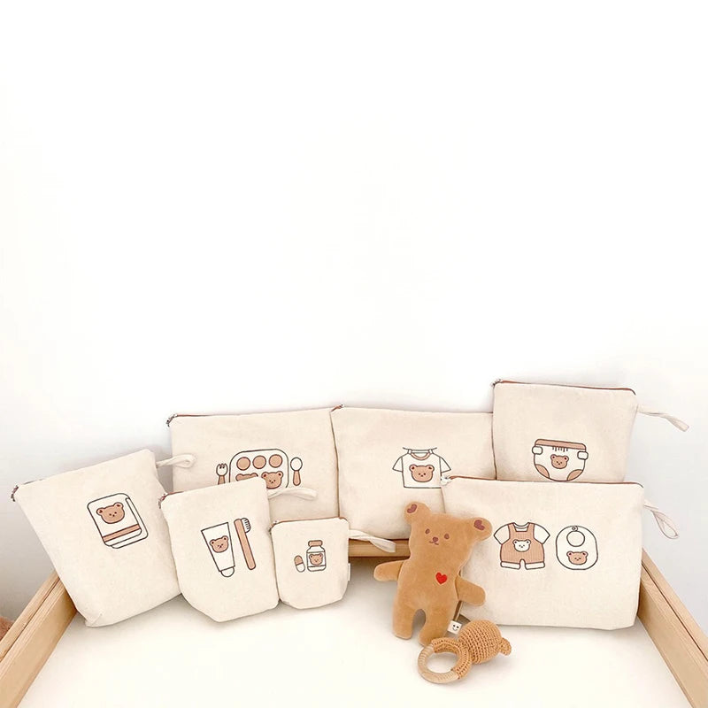 Canvas Storage Bag Set — 7-Piece Organizer Set