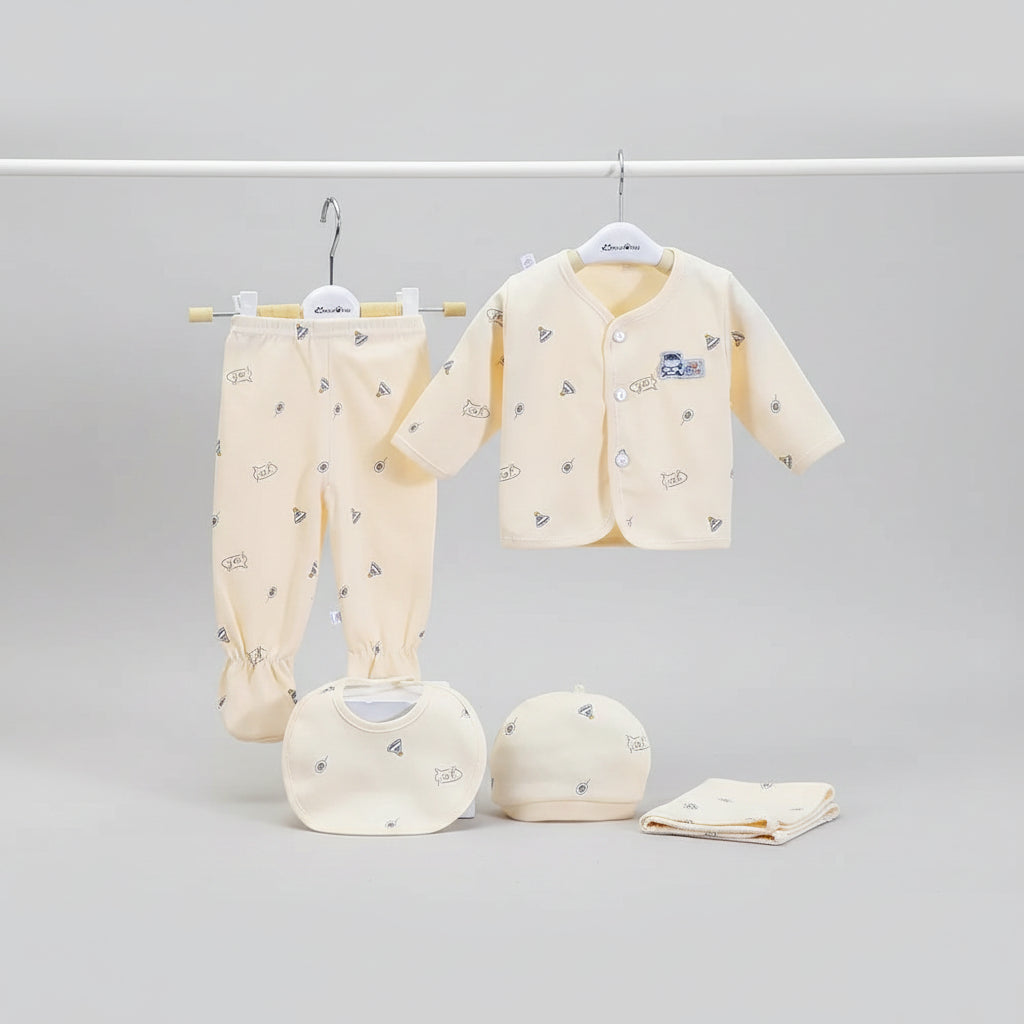 Newborn Cotton Set — 5-Piece Animal