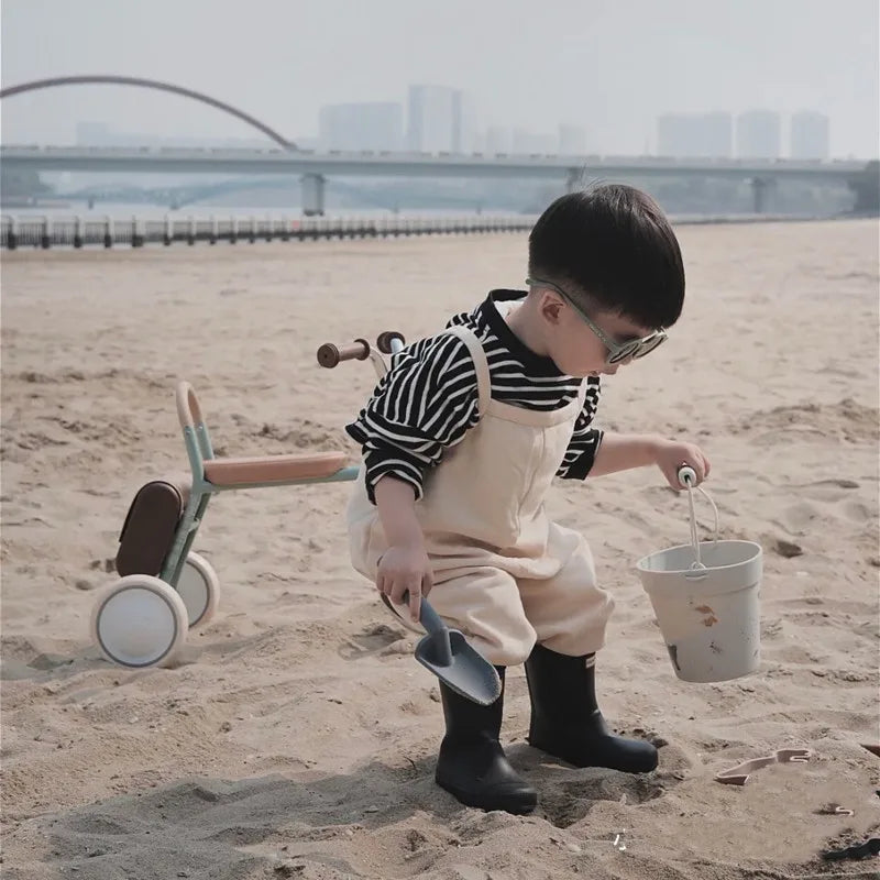 Silicone Beach Toy Set - Bucket, Shovel & Moulds