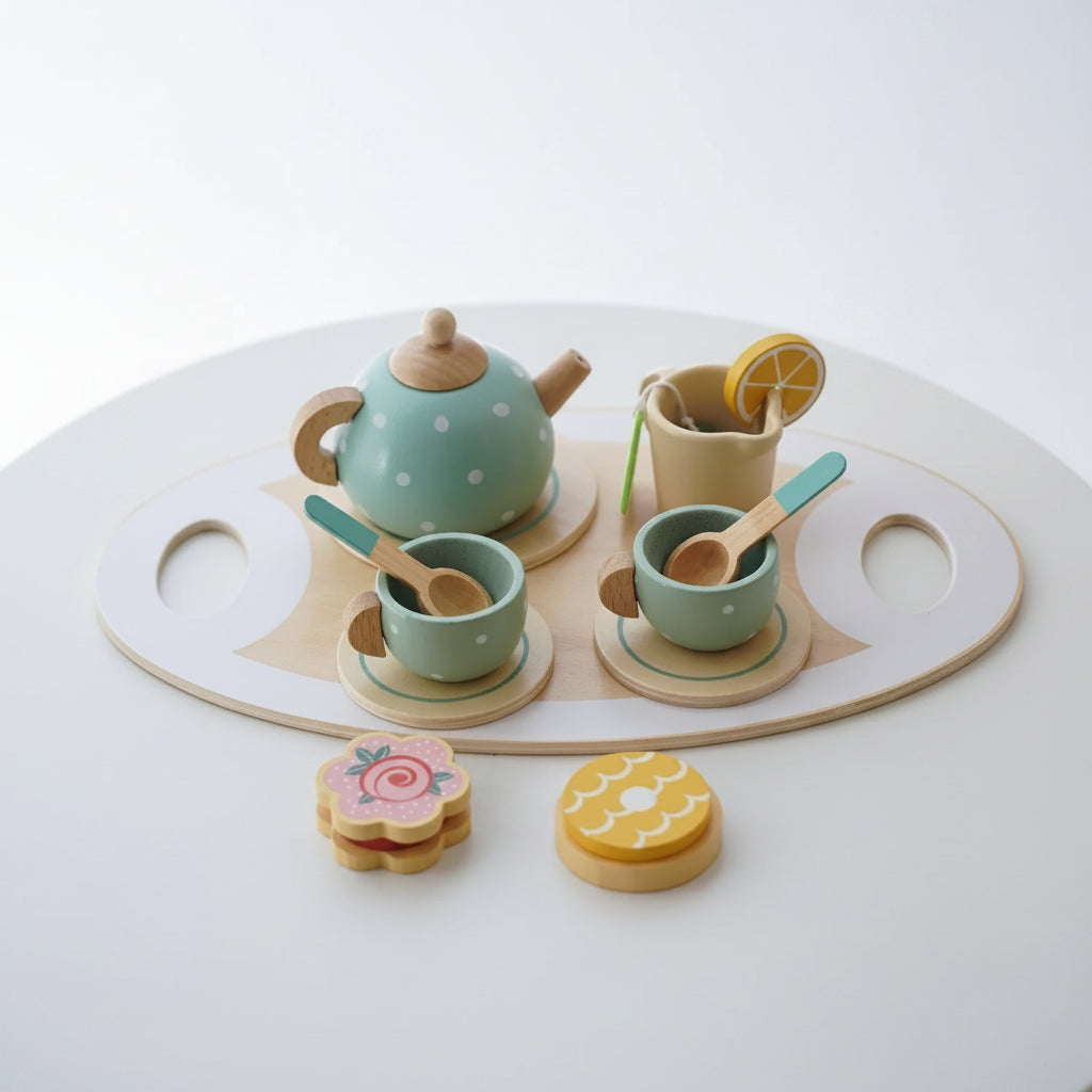 Montessori Tea Set – Wooden Playset
