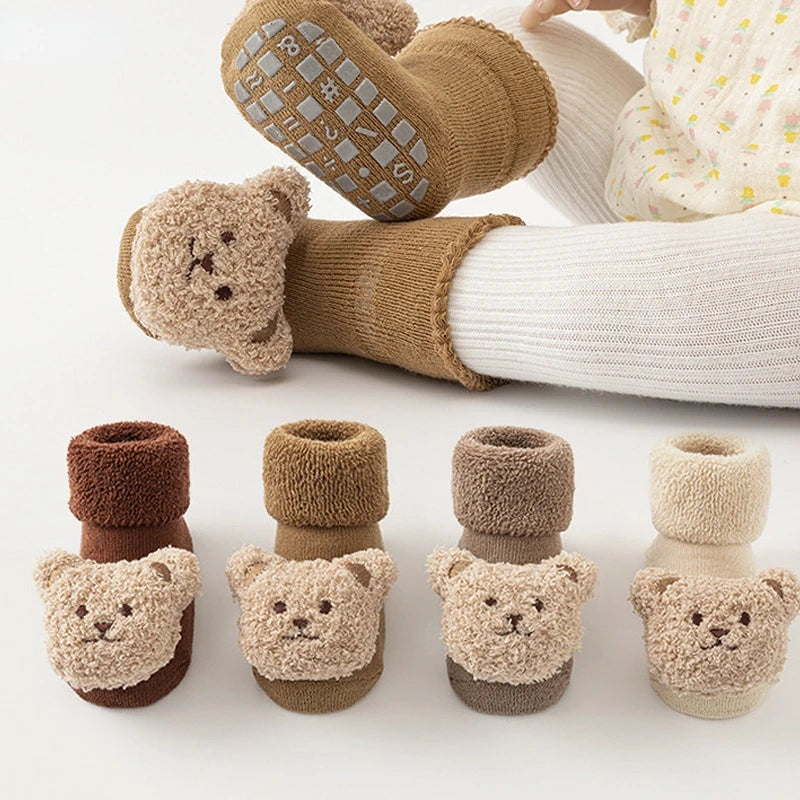 Bear Baby Socks — Winter Grip