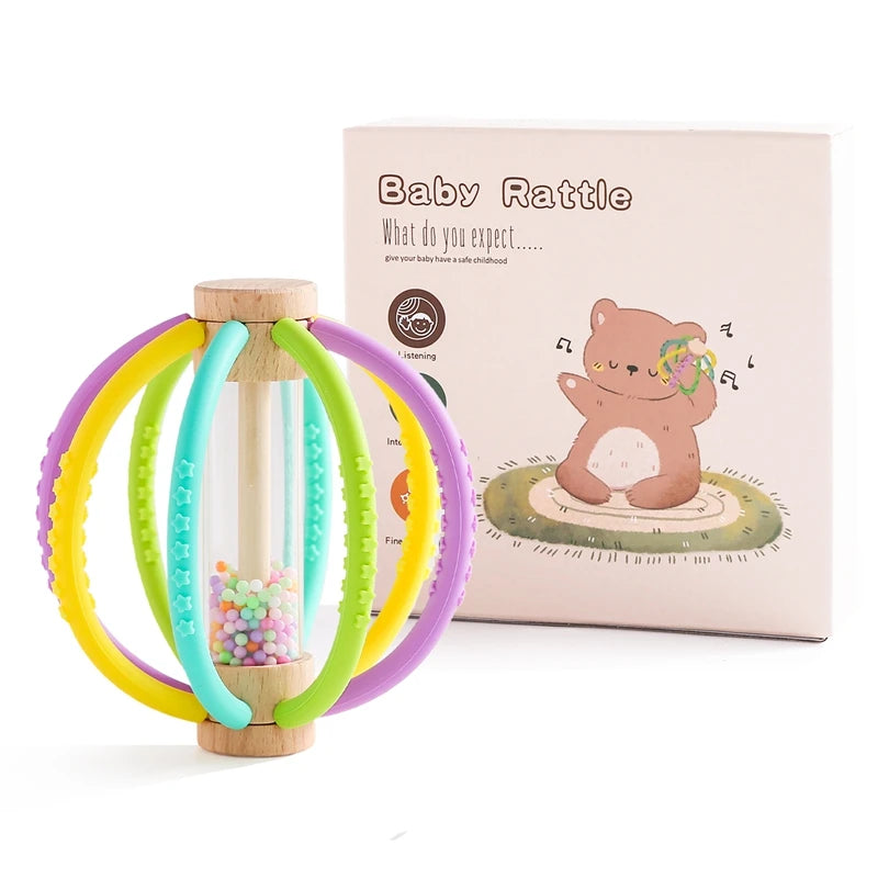 Silicone Sensory Rattle — Teether & Rain Stick