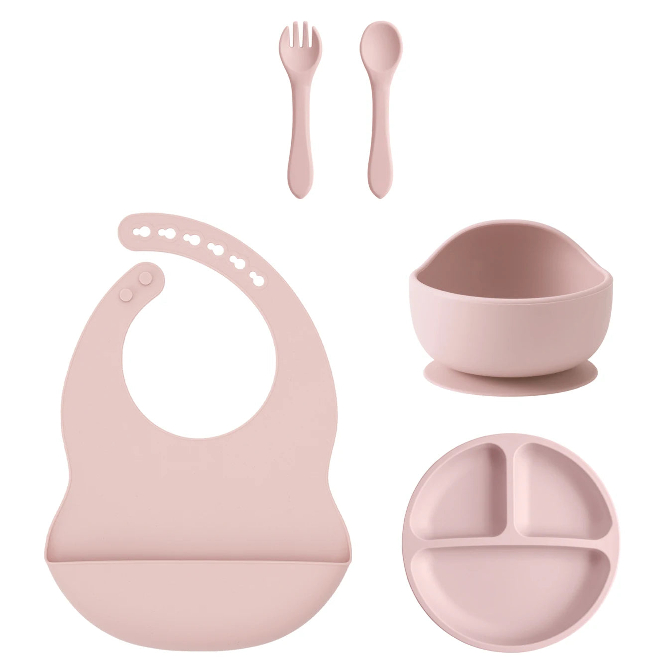 Silicone Baby Feeding Set — 5-Piece