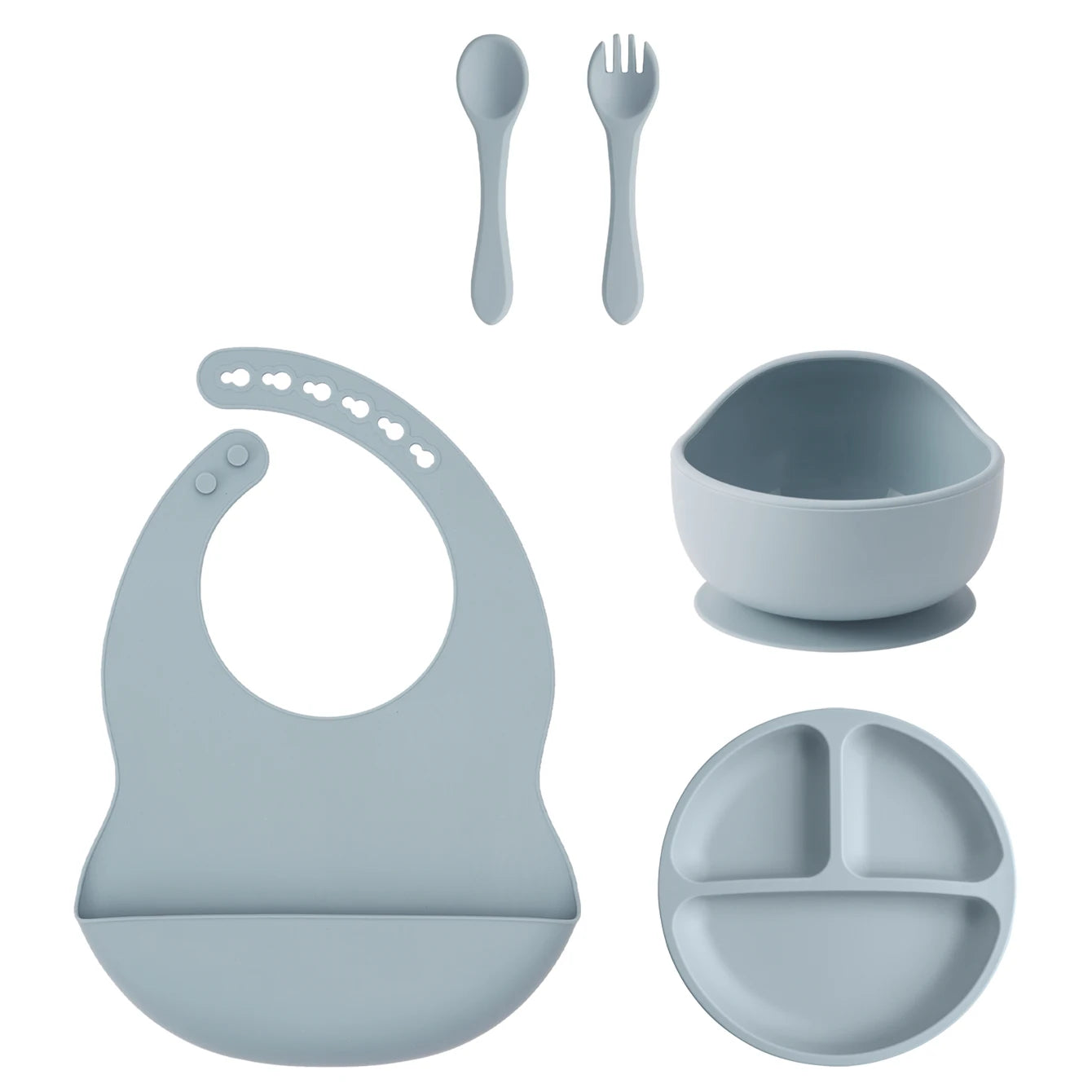 Silicone Baby Feeding Set — 5-Piece