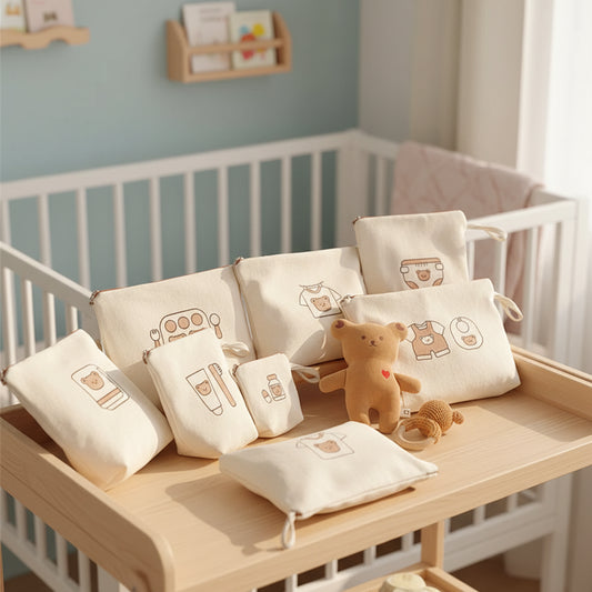 Canvas Storage Bag Set — 7-Piece Organizer Set