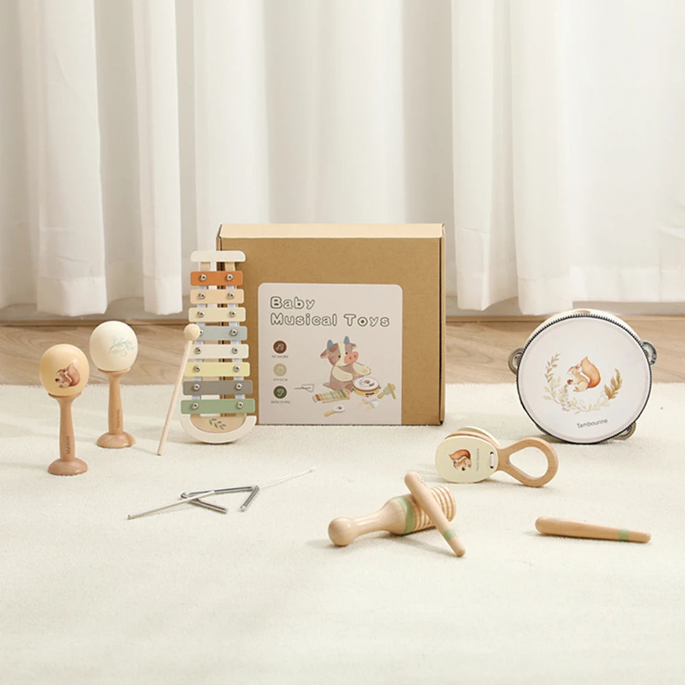 Montessori Music Set – Wooden Instruments