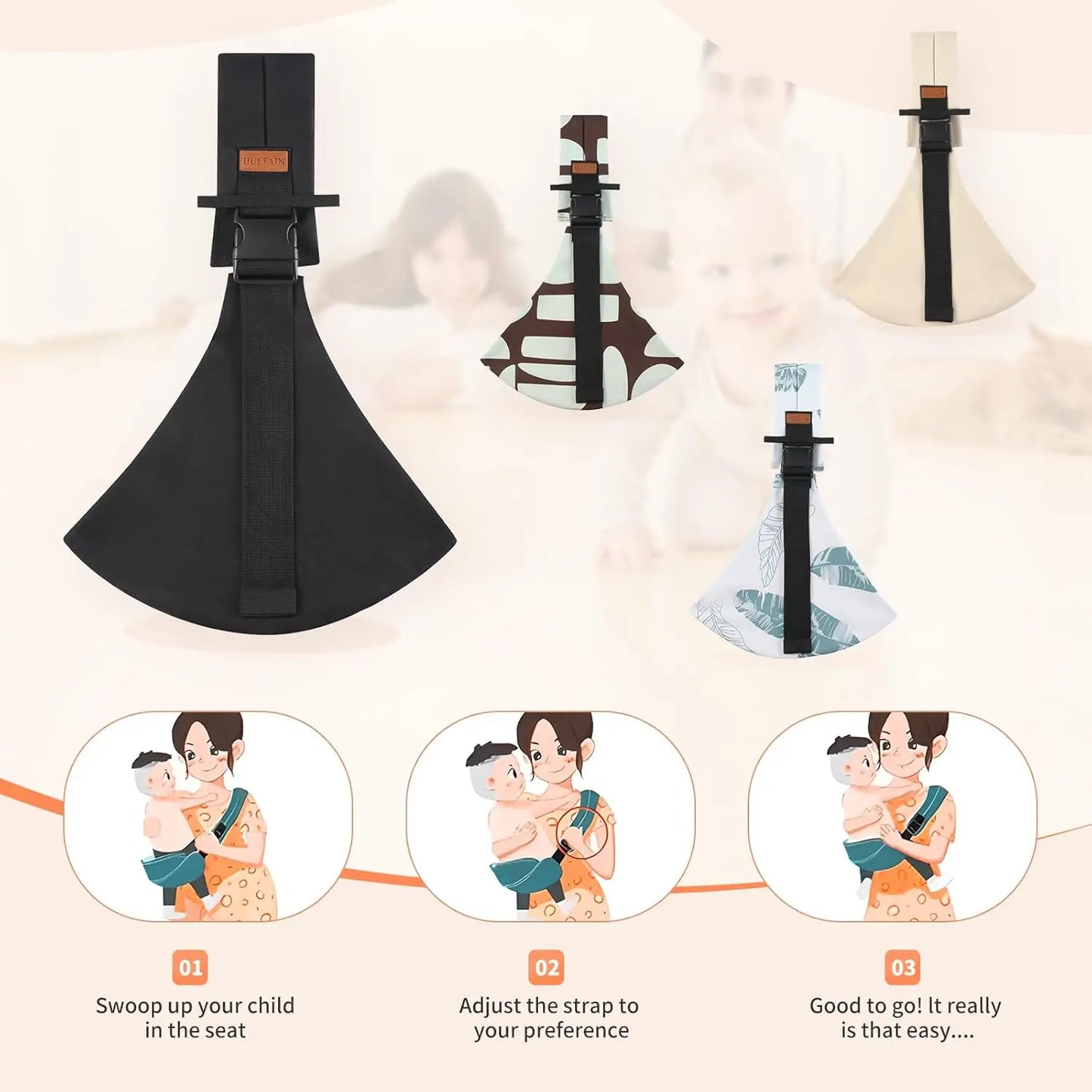 Baby Hip Carrier — Adjustable Waist Seat